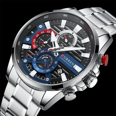 Relógios masculinos de negócios de luxo sub mostrador relógio cronógrafo presente para pai namorado - Imagem 1 de 4