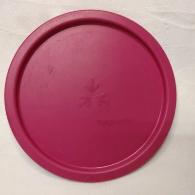 Tapa de repuesto rosa Tupperware 6,5/8" One Touch #2419 se adapta a bote C #2418 Foto 1 de 4