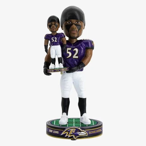 Ray Lewis Baltimore Ravens Bobble Dubblz Bobblehead NFL Football - Picture 1 of 1
