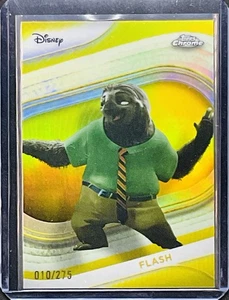 2025 Topps Chrome Disney FLASH #171 Yellow Refractor 10/275 ZOOTOPIA - Bild 1 von 2