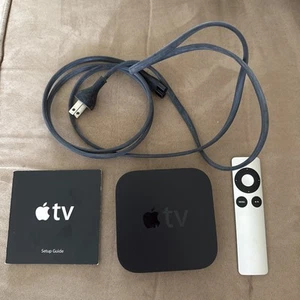 Apple TV Model A1469 HD Digital Media Streamer Schwarz 3. Gen EMC 2633 mit Fernbedienung - Bild 1 von 8