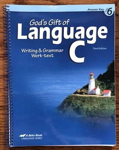 Abeka Gods Gift of Language C Writing and Grammar Third Edition Answer Key - Picture 1 of 17