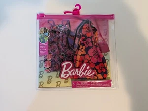 Barbie Fashion Paket - Blumenkleider für Puppen - 2 bunte Outfits - Alter 3+ -  - Bild 1 von 2