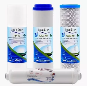 5 Stage Reverse Osmosis Water Filter Replacement Cartridges Set Except Membrane - Picture 1 of 1