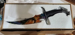 Dragon Theme Handle Tomahawk Brand Dagger Athame - Picture 1 of 1