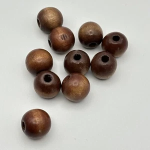 Score Four 10 Dark Colored Beads 1975 Replacement Pieces Parts Brown Black - Picture 1 of 1