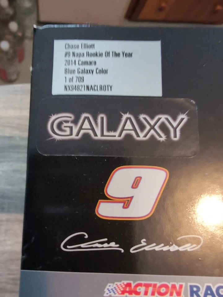 CHASE ELLIOTT 2014 BLUE GALAXY COLOR #9 ROOKIE OF THE YEAR NAPA CHEVY /709 MADE! - Image 1 of 4