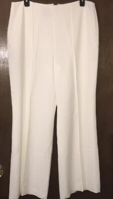 Alex Marie Mujer Nuevo $89 Pierna Ancha Vestido Pantalones 18 XL X-Large Marfil Nuevo con Etiquetas Foto 1 de 4