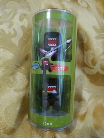 Rare? Domo-kun Playing Guiter & Eating Rice Figure Set  2008 Jakks Pacific Domo Cover