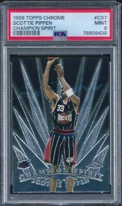 1998-99 Topps Chrome Champion Spirit Scottie Pippen Insert #CS7 PSA 9 Mint - Picture 1 of 2