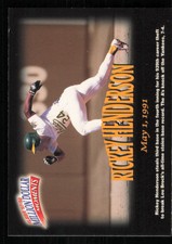 1997 Fleer Million Dollar Moments #24 Rickey Henderson - - Near Mint or Better
