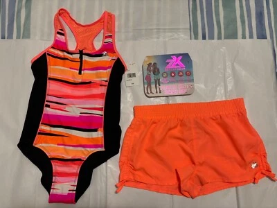 ~ Новый ~ ZeroXposure молодежи девочек 2 изделия плавать комплект ~ размер M 10/12 - Изображение 1 из 4