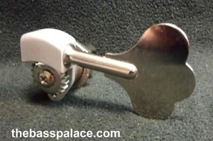 HIPSHOT ULTRALIGHT BASS TUNER W/NUT & WASHER MATTE SILVER FINISH LAKLAND FENDER - Picture 1 of 4