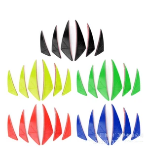 Universal Motorcycle Front Fairing Winglets Side Spoiler Dynamic Wing Kit - Picture 1 of 13
