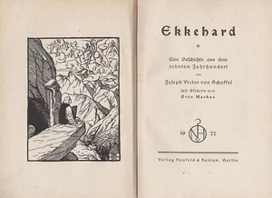 Scheffel: Ekkehard (con immagini di Otto Markus) 1922 - Foto 1 di 1