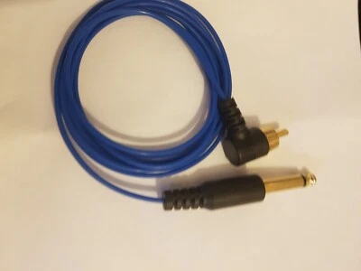 LANCASHIRE INK TATTOO RECHTER WINKEL RCA CLIP KORDEL. SCHÖNE DÜNNE SCHNUR. TÄTOWIERMASCHINEN, NETZTEILE