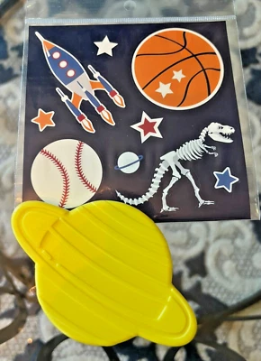 School Pottery Barn Disney Space Baseball Dinosaur boy Set Jurassic set+ ICE🌈h - Image 1 of 4