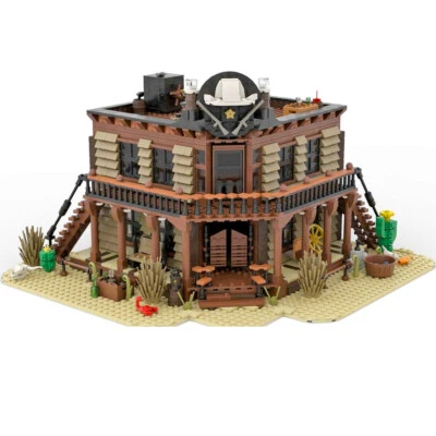 MOC: Western Saloon Bar with Fully Interior 2300 Pieces Building Toys Set - Image 1 of 3