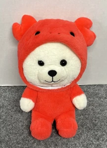Kellytoy Bear Red Crab Costume 9" Plush Stuffed Animal - Picture 1 of 3
