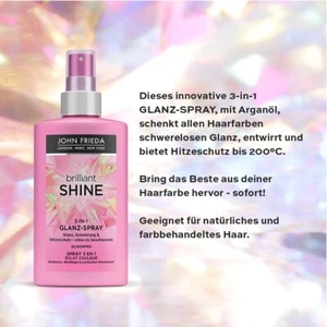 John Frieda Vibrant Shine 3-In-1 Shine Spray 150 Ml, Glossy Shine+Detangling - Picture 1 of 1