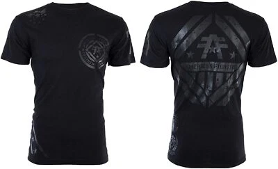 Camiseta para hombre AMERICAN FIGHTER AVERETT negra atlética motociclista MMA S-4XL Foto 1 de 4