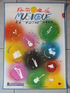 § Plakat zum Musikfest 1987 signiert Michel Bouvet § - Bild 1 von 5