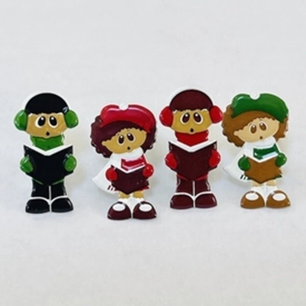 CAROLER SCRAPBOOKING DECORATIVE BRADS EYELET OUTLET 8 PCS 4 DESIGNS - Image 1 of 1