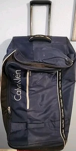 Calvin Klein Large 29" Wheeled Duffel Bag Spinner Football Travel Case Blue - Picture 1 of 5