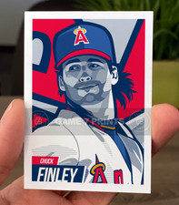 Chuck Finley California Angels Custom Baseball Card Series 1, Card #306