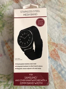 Stainless Steel Mesh Band For Samsung Universal watch / Smartwatch 22MM Width - Picture 1 of 4