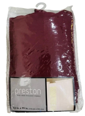 Cortinas Miller Sheer Angelica Voile 52" x 95" painel cortina de janela - carmesim - Imagem 1 de 4