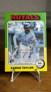 2024 Topps Heritage High Number ROA-ST Samad Taylor On Card Real One Rookie Auto - Picture 1 of 6