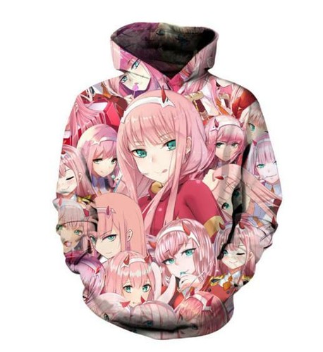 VETEMENTS Felpa con cappuccio DARLING in the FRANXX anime t shirt felpa con cappuccio maglione pullover