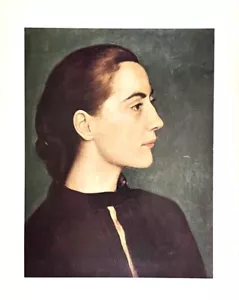 Imre Goth Ungarn Deutschland handsignierte Weihnachtskarte Frauenprofil Wehrmacht - Bild 1 von 6