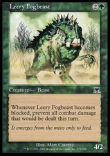 Magic the Gathering MTG Leery Fogbeast (273) Onslaught   LP