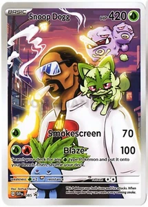 Snoops Smokescreen Non Holo Pokemon Card VMAX EX GX ACG V Star custom - Picture 1 of 3