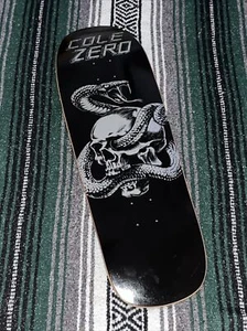 Chris Cole Zero Skull And Snake Skateboard Deck Shaped Cruiser Board - Picture 1 of 11
