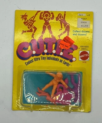 Mini figuras de juguete C.U.T.I.E 1986 paquete de 4 Mattel nuevas sin abrir, tarjeta sin perforar Foto 1 de 2