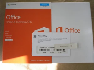 MICROSOFT OFFICE 2016 HOME and BUSINESS for WINDOWS FULL ENGLISH VERSION =NEW= - Picture 1 of 6