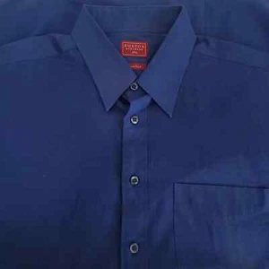 Camisa de manga larga a rayas azules Burton talla 17 1/2 - Imagen 1 de 4