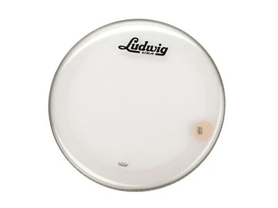 REMO Powerstroke 3 Bass Drumhead 22", Resonant, Clear - Vintage Ludwig Logo