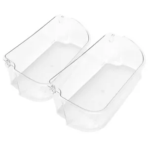 2Pcs Refrigerator Door Bin Shelf Clear For 240356402 Frigidaire FFSS2615TS0 - Picture 1 of 13