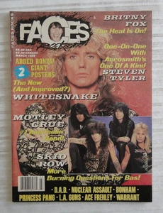 Vintage Magazine Faces Rocks March 1990 Whitesnake Motley Crue Aerosmith     172 - Picture 1 of 15