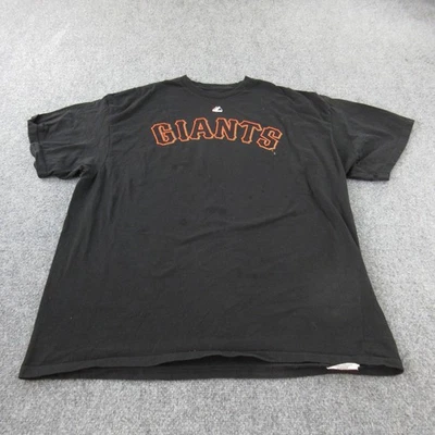 Camisa de béisbol de los Gigantes de San Francisco para hombre 2XL negra naranja MLB Tim Lincecum 55 Foto 1 de 4