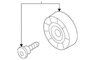 Genuine Audi Idler Pulley 079-903-389-D - Image 1 of 2