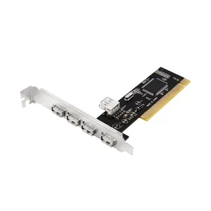 LogiLink USB 2.0 PCI Add-on Card 4+1 Port - Afbeelding 1 van 4