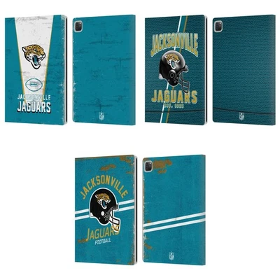 OFFICIAL NFL JACKSONVILLE JAGUARS LOGO ART LEATHER BOOK CASE FOR APPLE iPAD - Image 1 of 4