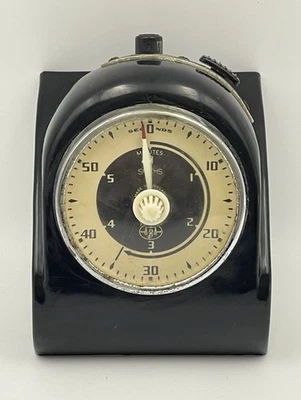 Orologio vintage Johnson Smiths meccanico a breve termine in bachelite rarità (k403) - Immagine 1 di 4