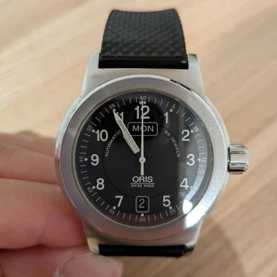 ORIS Big Crown Day Date 7500 Automatic Black Dial Men's Watch 40mm From Japan - Image 1 of 4