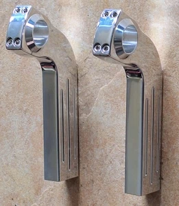 Ritz Billet Aluminium Pullback Riser curved Style poliert 6" ( 150 mm ) Harley - Bild 1 von 7